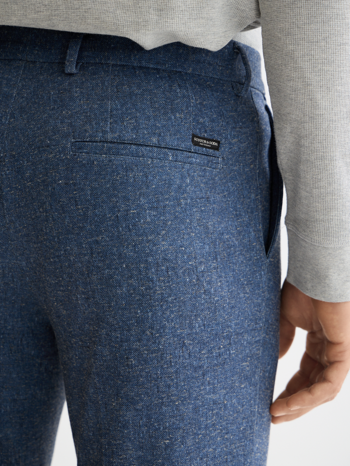 Stuart - melange-jersey regular slim chino