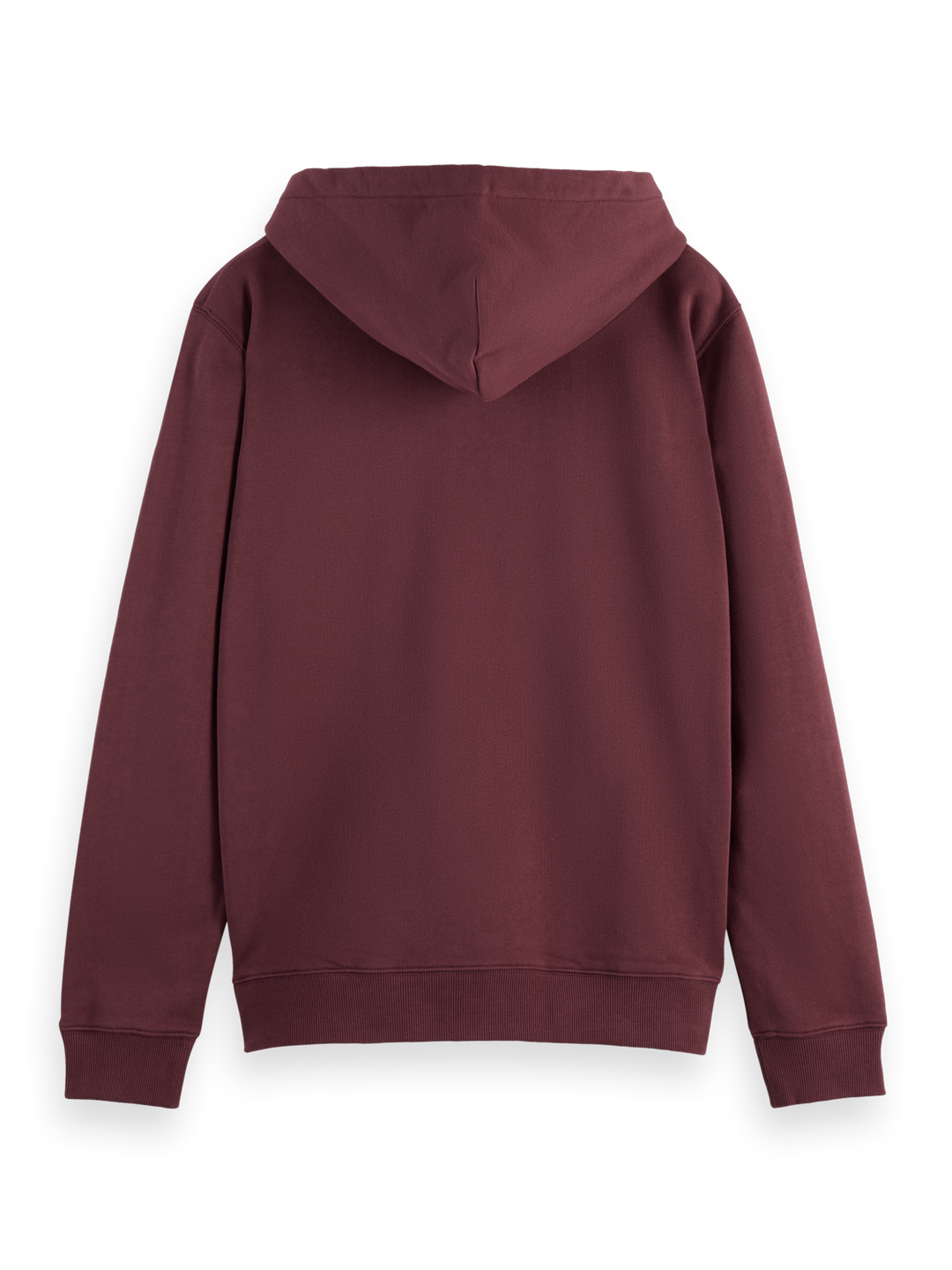Logo badge full zip through hoodie