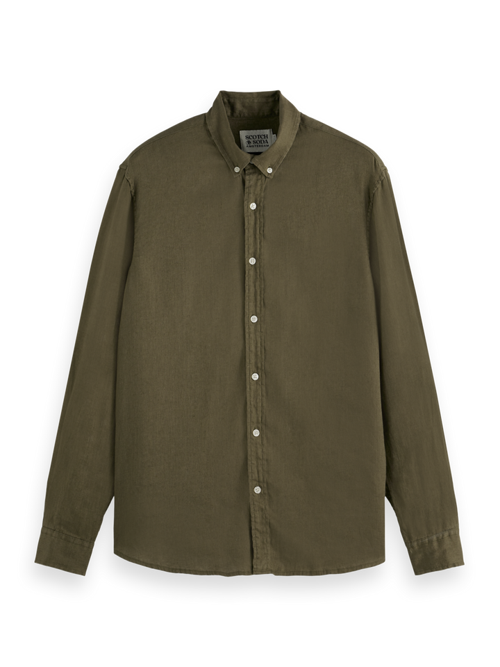 Seasonal Core-Regular-Fit Linen Shirt