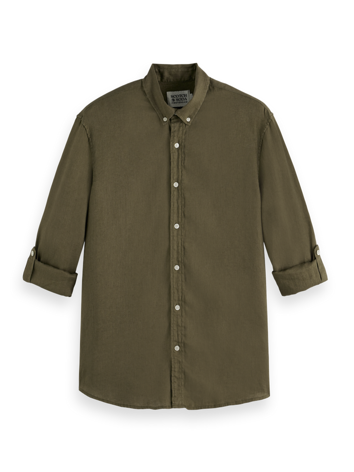 Seasonal Core-Regular-Fit Linen Shirt