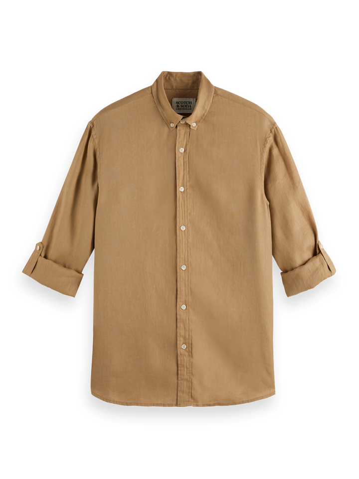 Seasonal Core-Regular-Fit Linen Shirt