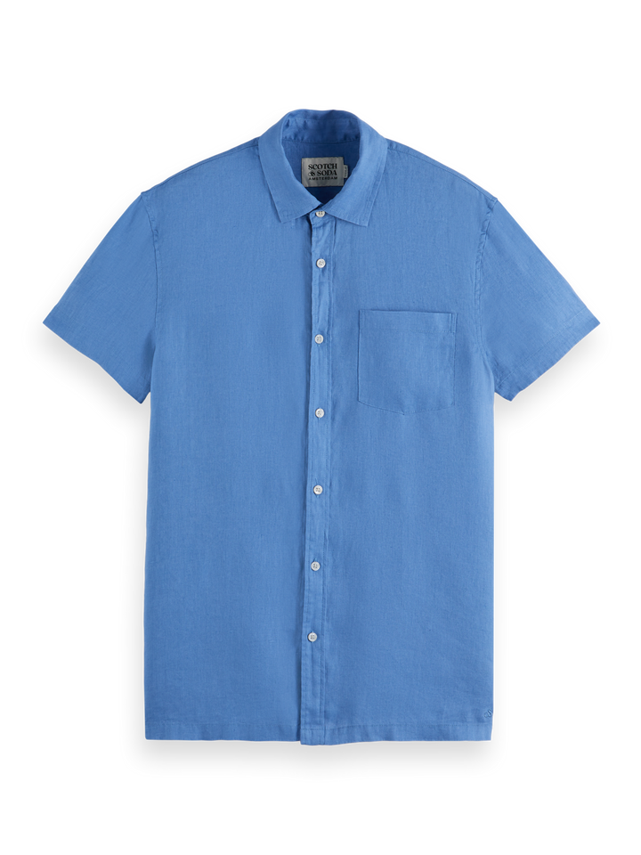 Regular-Fit SS Linen Shirt