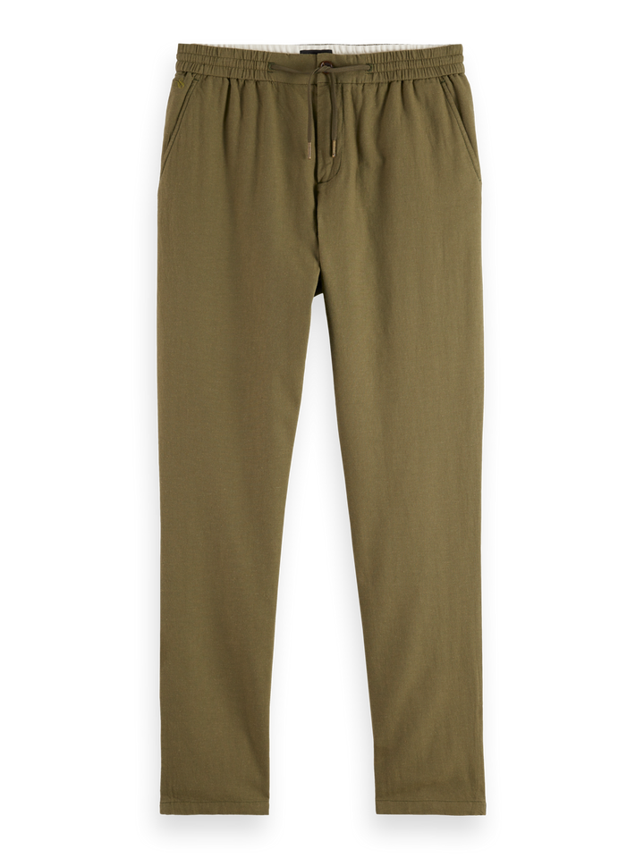 Seasonal core-Warren cotton linen straight jogger