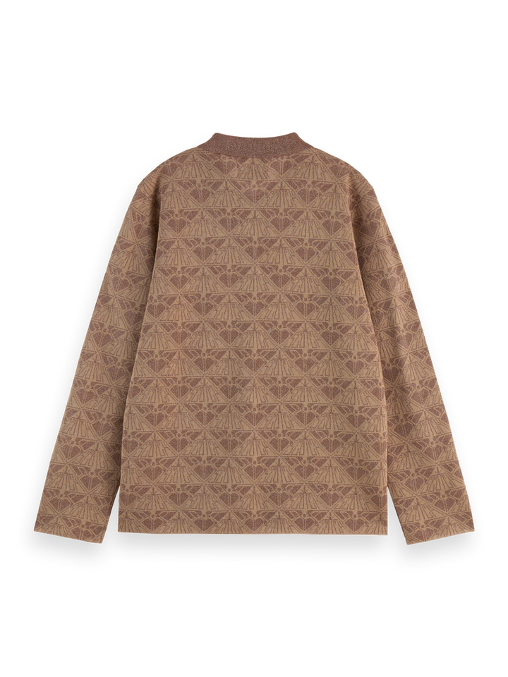 Monogram jacquard knitted jacket