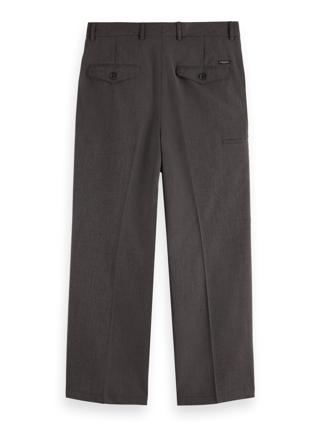 Melange with pocket detail wide fit chino
