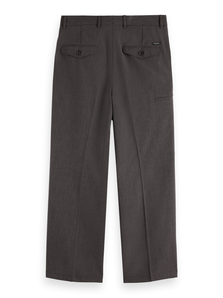 Melange with pocket detail wide fit chino