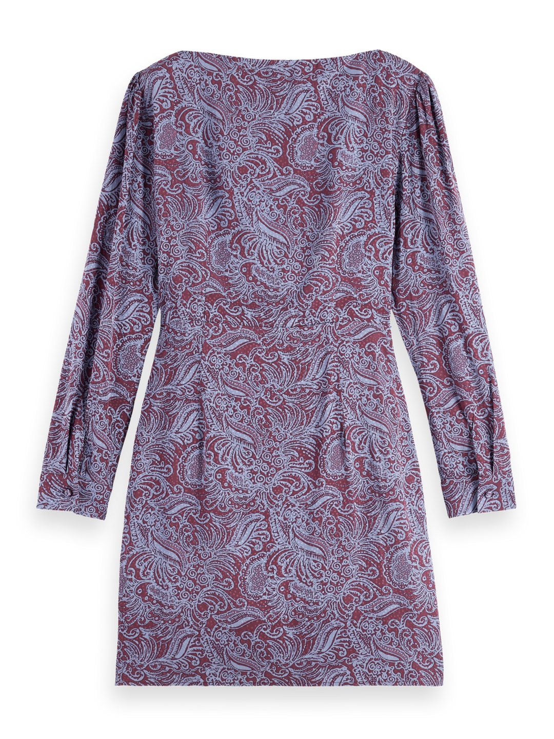 Mini Viscose Jacquard Knotted Dress