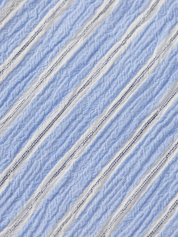 Regular-Fit Crinkle Striped Shirt