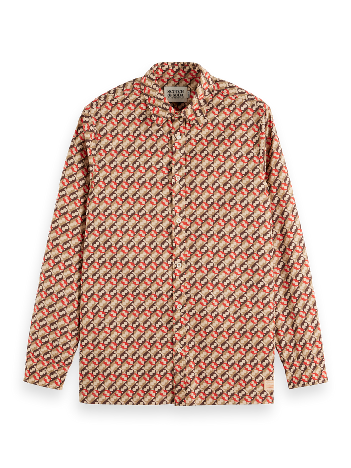 Regular-Fit Geo Print Shirt