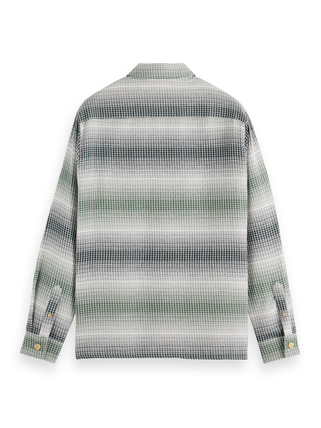 Relaxed-Fit Stripe Waffle Shirt
