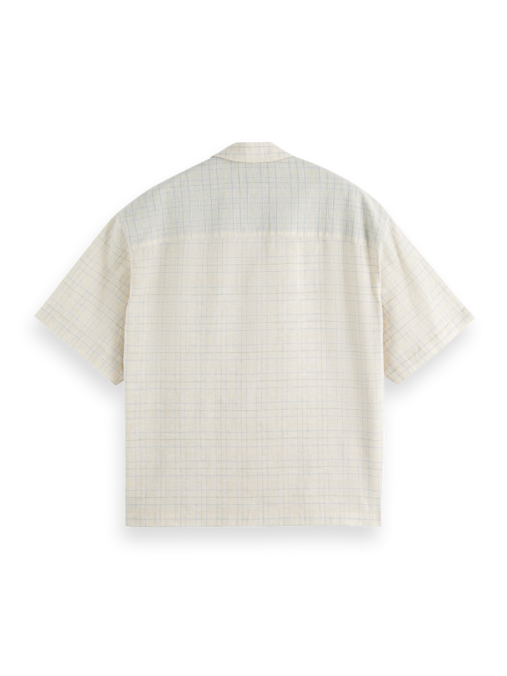 Relaxed-Fit SS Yarn-Dyed Check Shirt