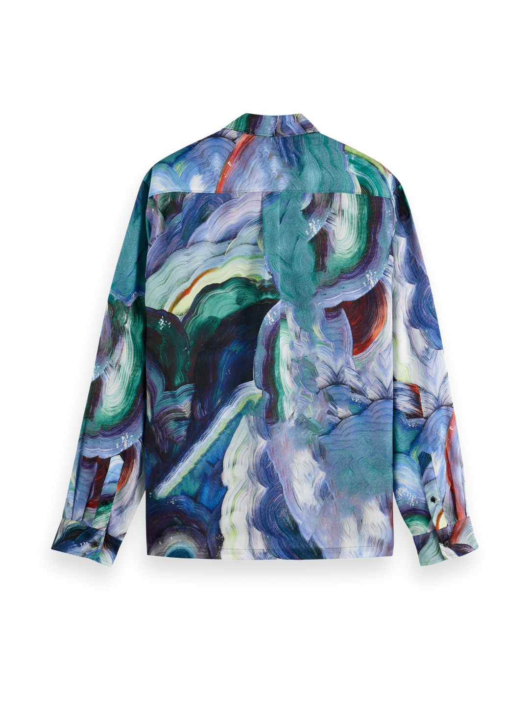 Relaxed-Fit Abstract Print Tencel Shirt