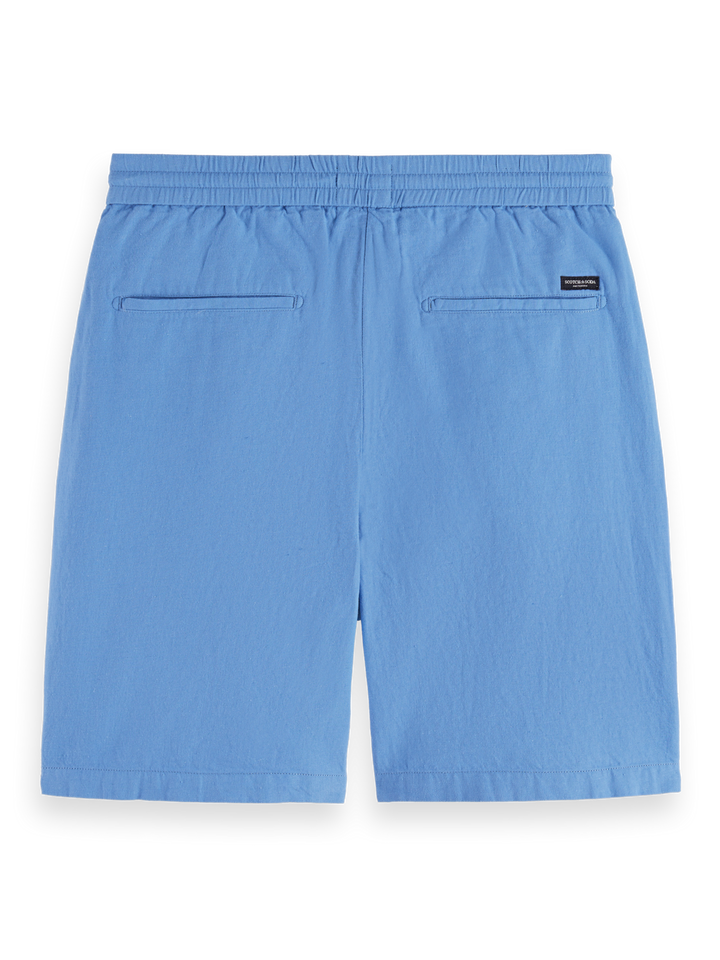 Seasonal core-Fave cotton linen relaxed fit bermuda