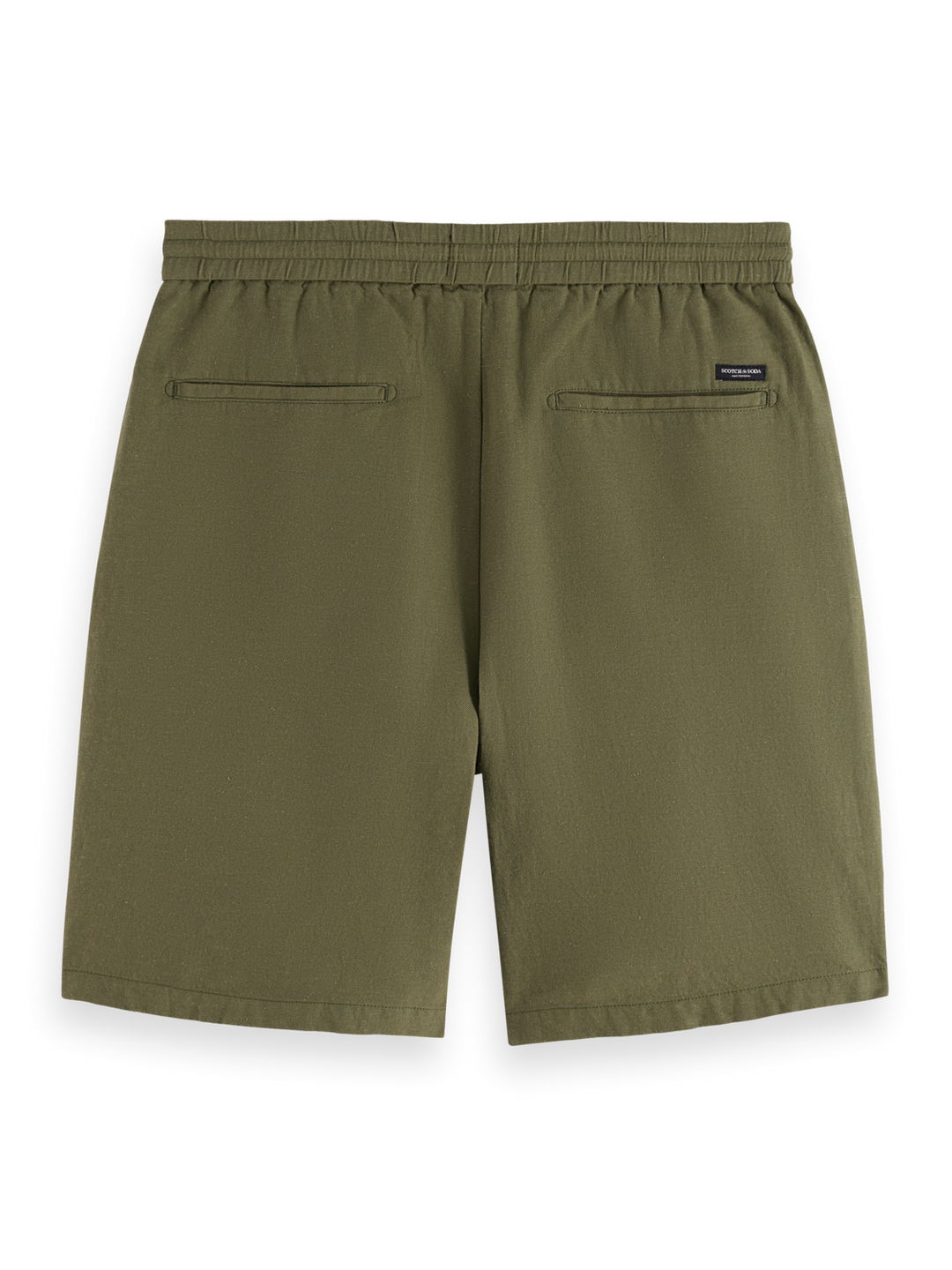 Seasonal core-Fave cotton linen relaxed fit bermuda