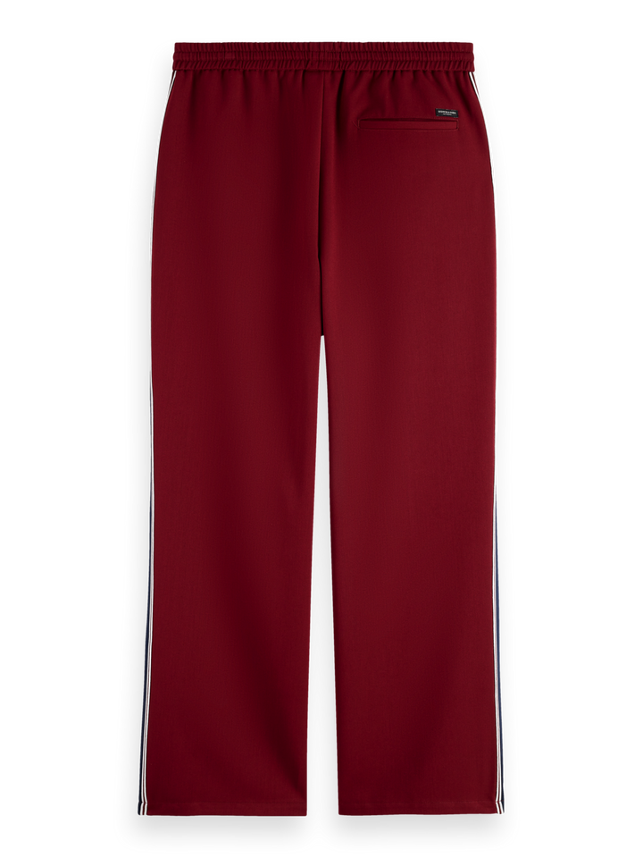 Tape-trimmed straight fit track pant
