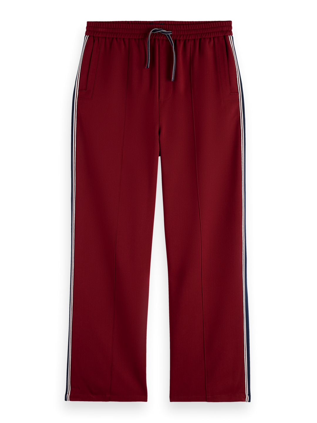 Tape-trimmed straight fit track pant