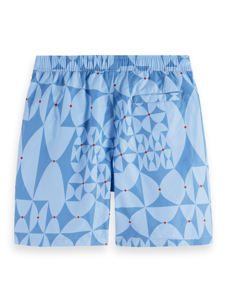 Printed mid-length swimshort