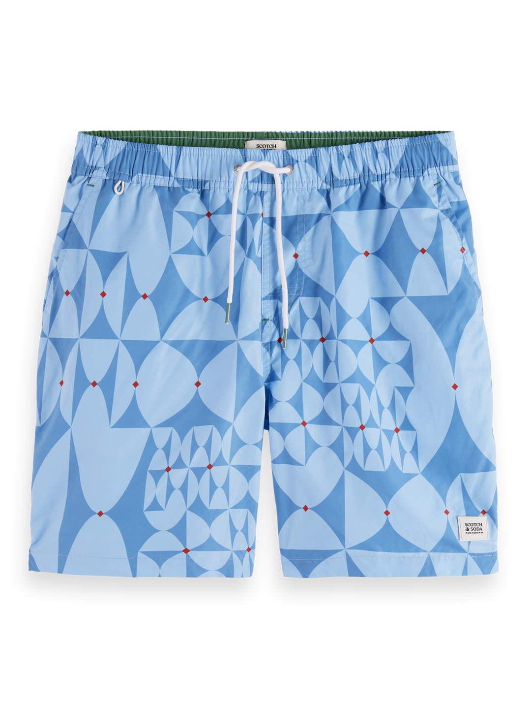 Printed mid-length swimshort