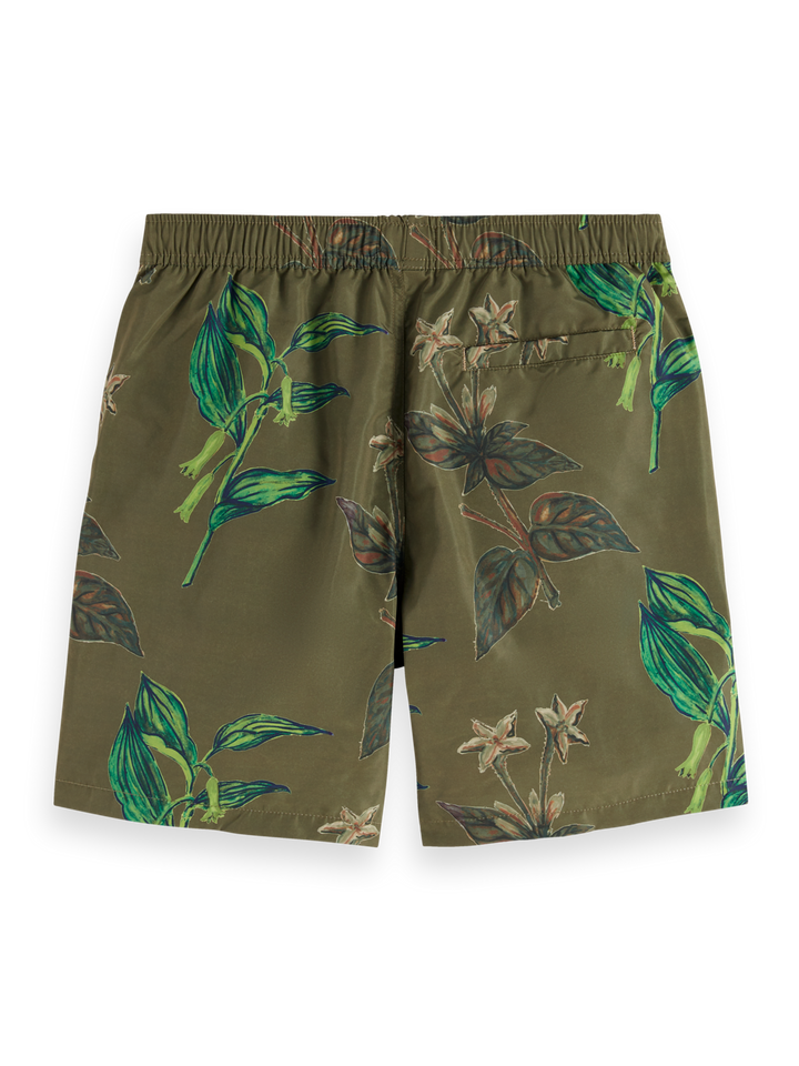 Printed mid-length swimshort