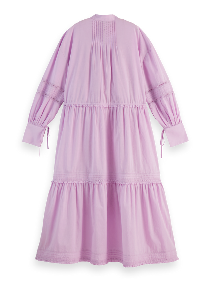 Lace Frill Maxi Dress