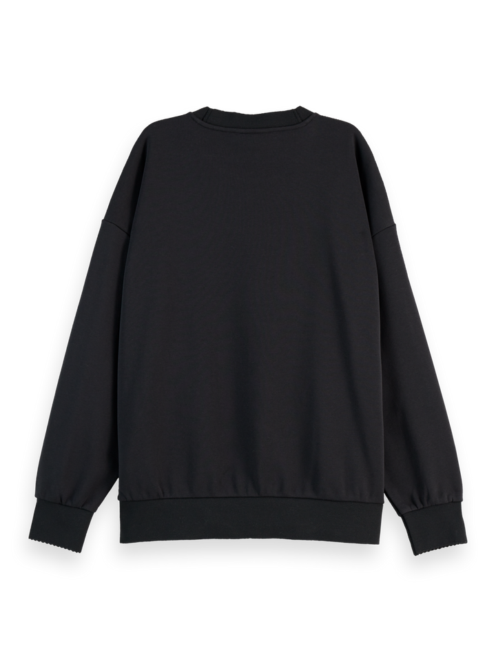 Foil print oversized sweatshirt
