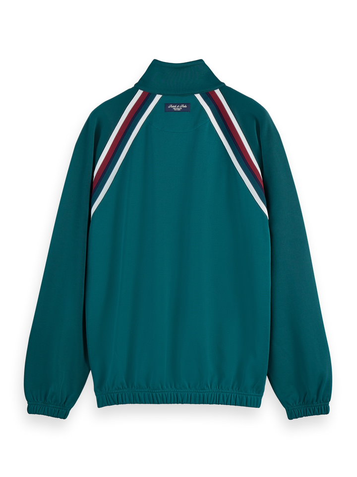 Track full zip through sweatshirt