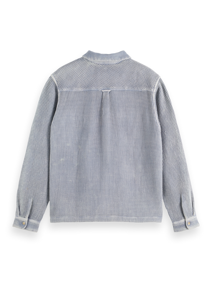 Regular-Fit Over-Dye Waffle Shirt