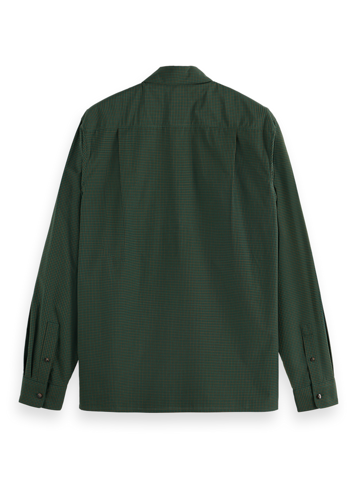 Relaxed-Fit YD Micro-Check Shirt