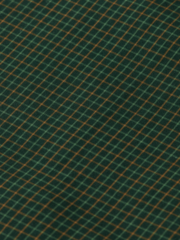 Relaxed-Fit YD Micro-Check Shirt