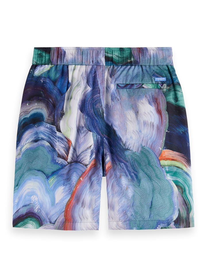 Fave - Printed Tencel relaxed fit bermuda short