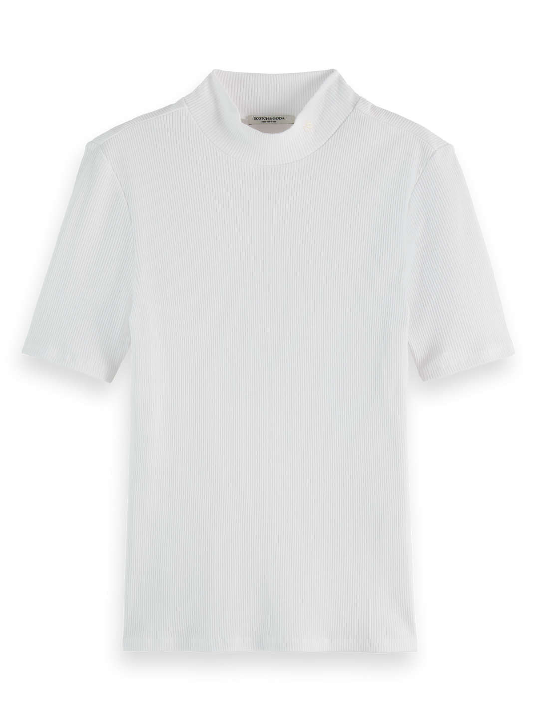 Core Mock Neck Rib T-Shirt