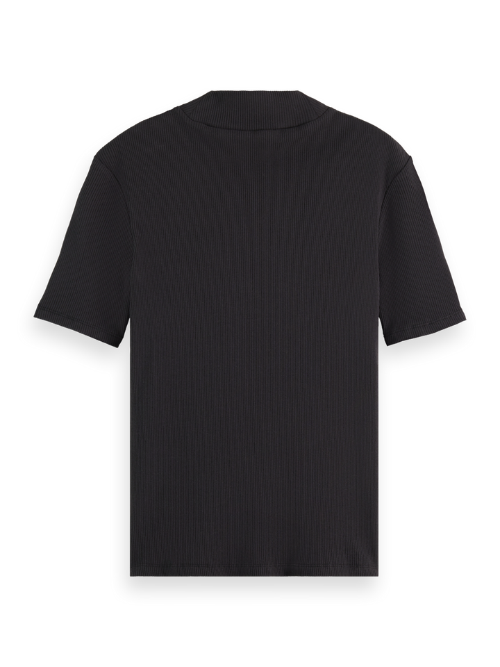 Core Mock Neck Rib T-Shirt