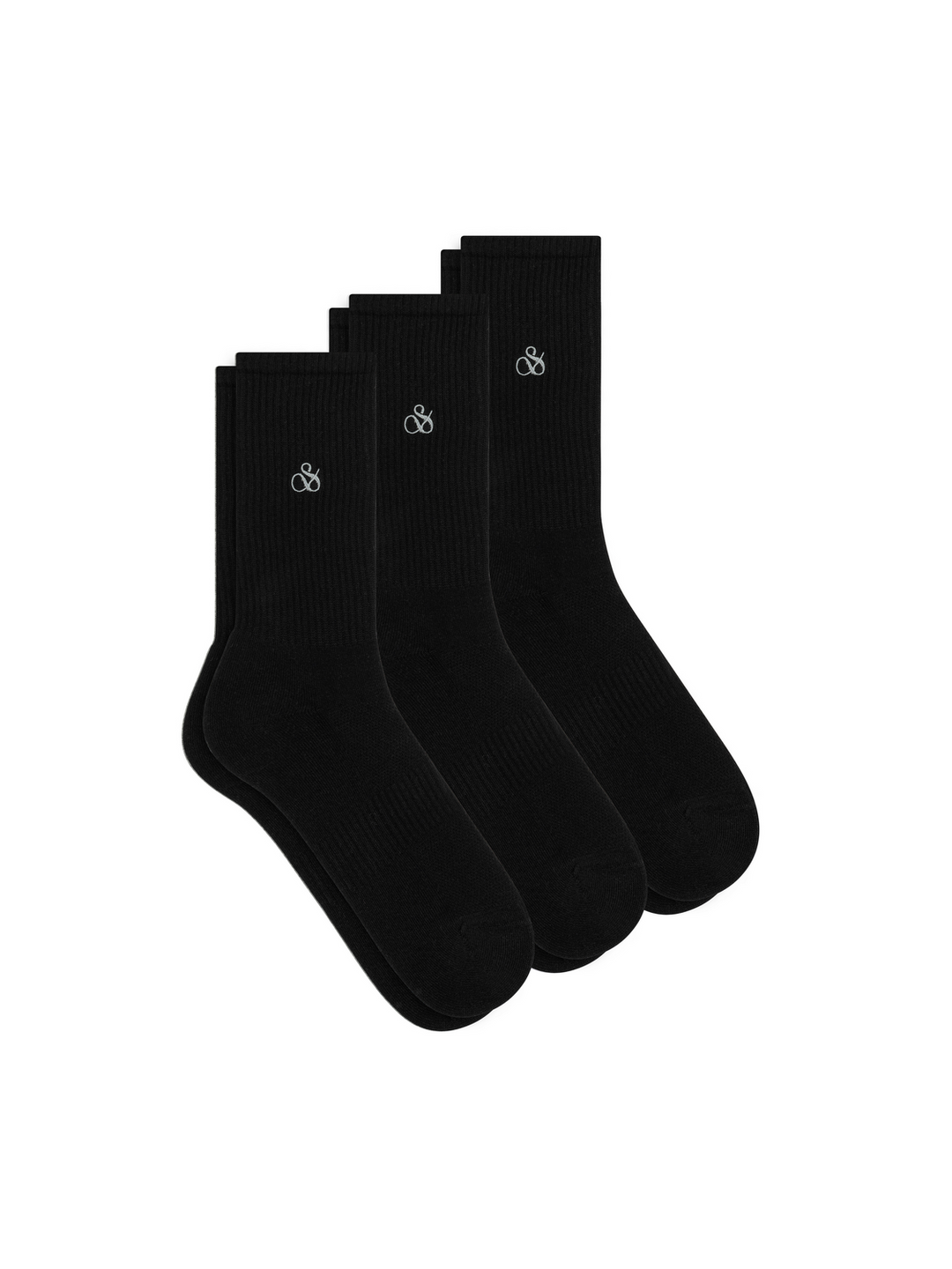 3-Pack Mens Casual Crew Socks