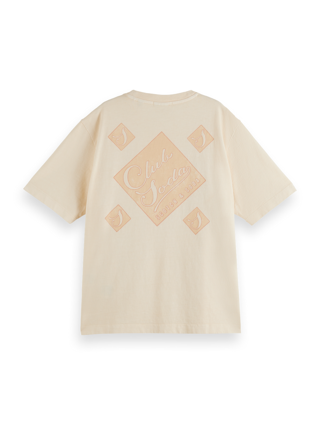 Front back artwork garment dye loose fit T-shirt