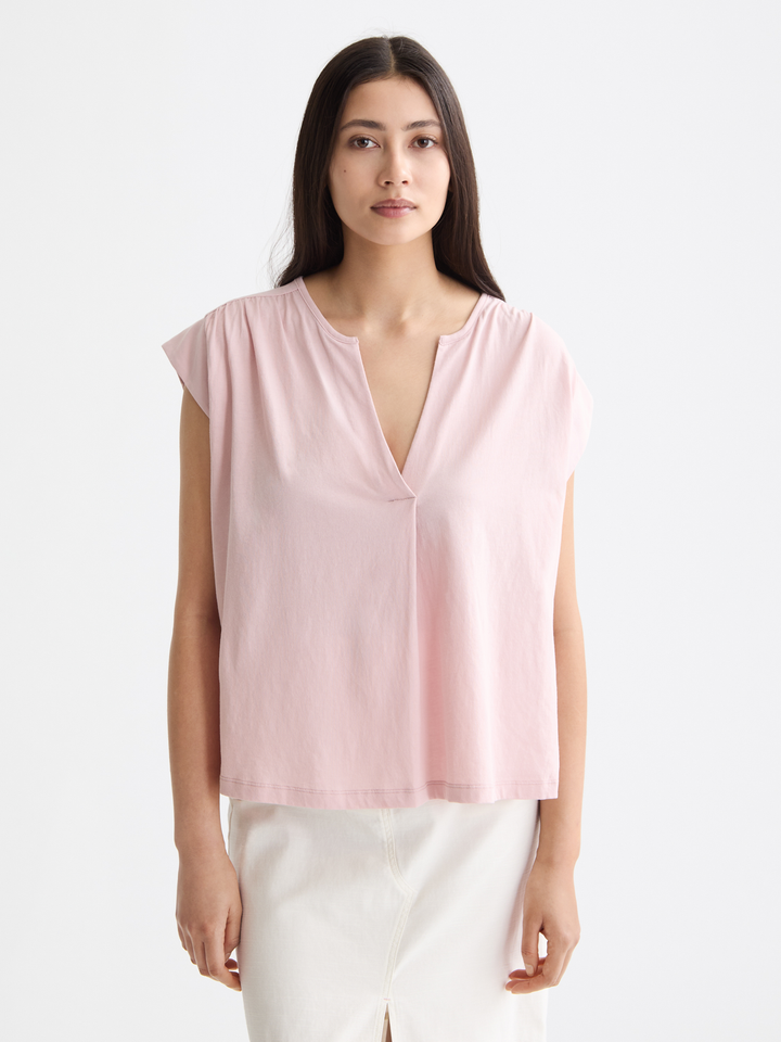 Drapey V-neck T-shirt