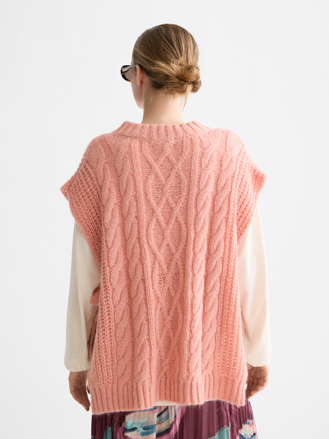 Cable stitch spencer