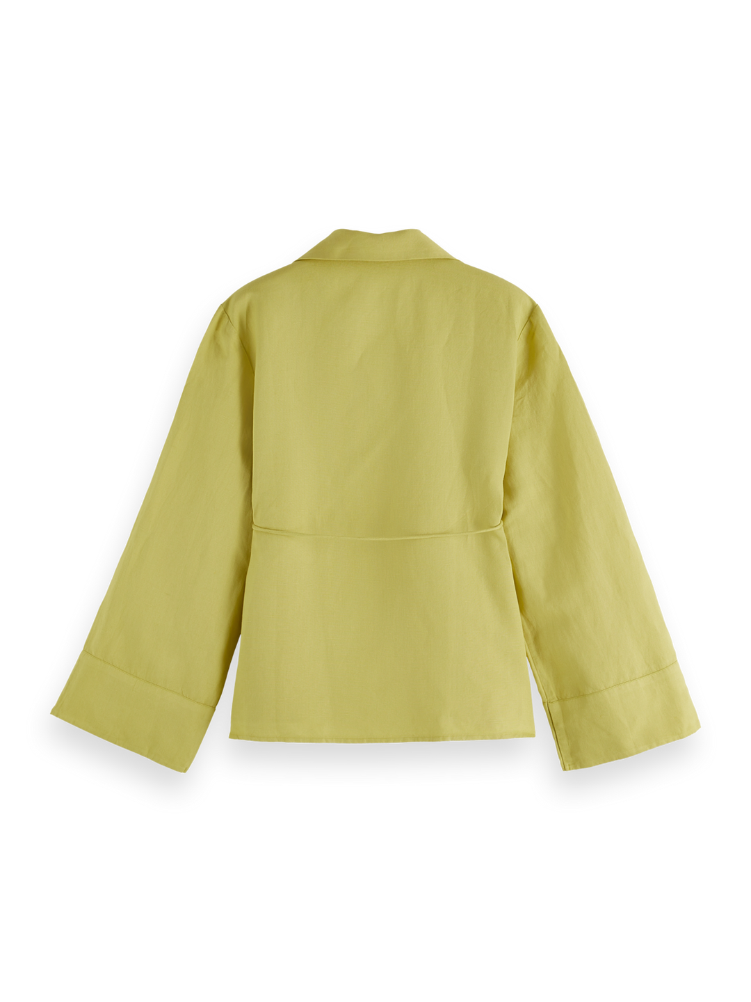 Wrap shirt with tie closure