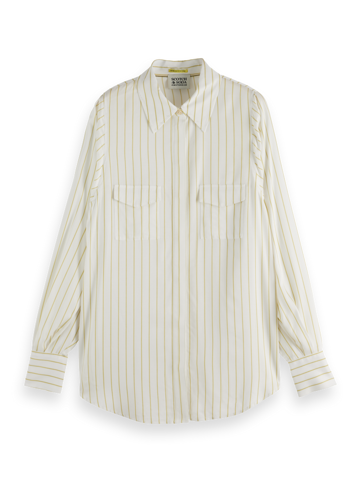 Striped shirt with pockets