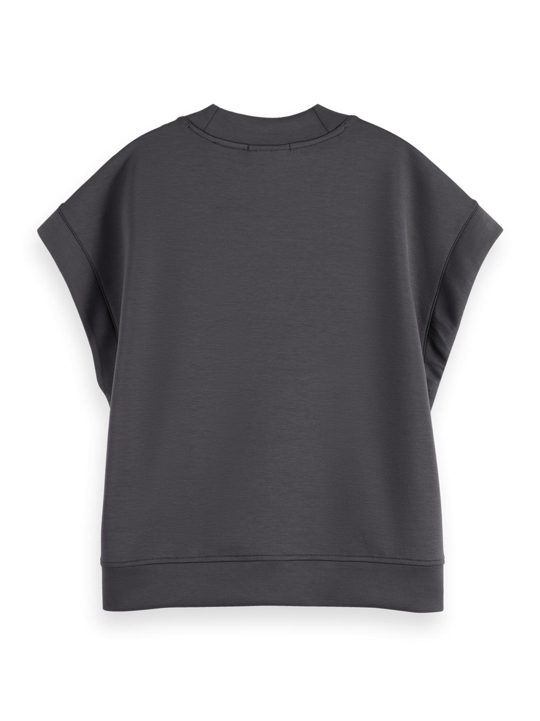 V-neck sleeveless modal sweatshirt