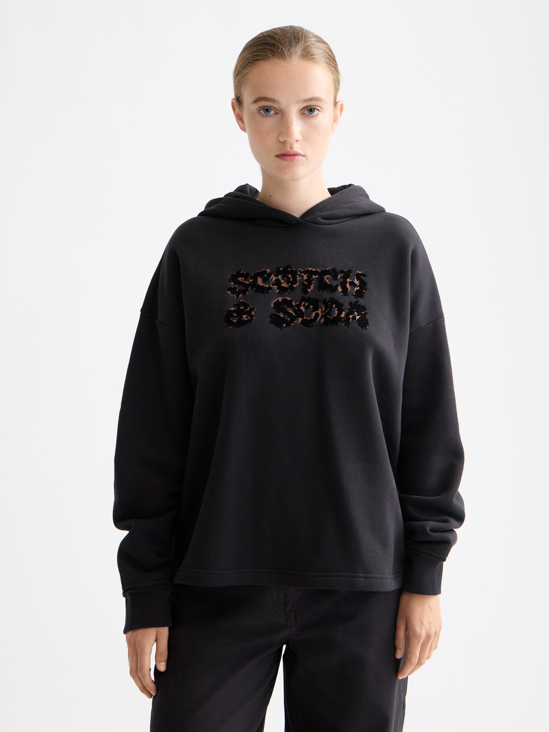 Hoodie with open back