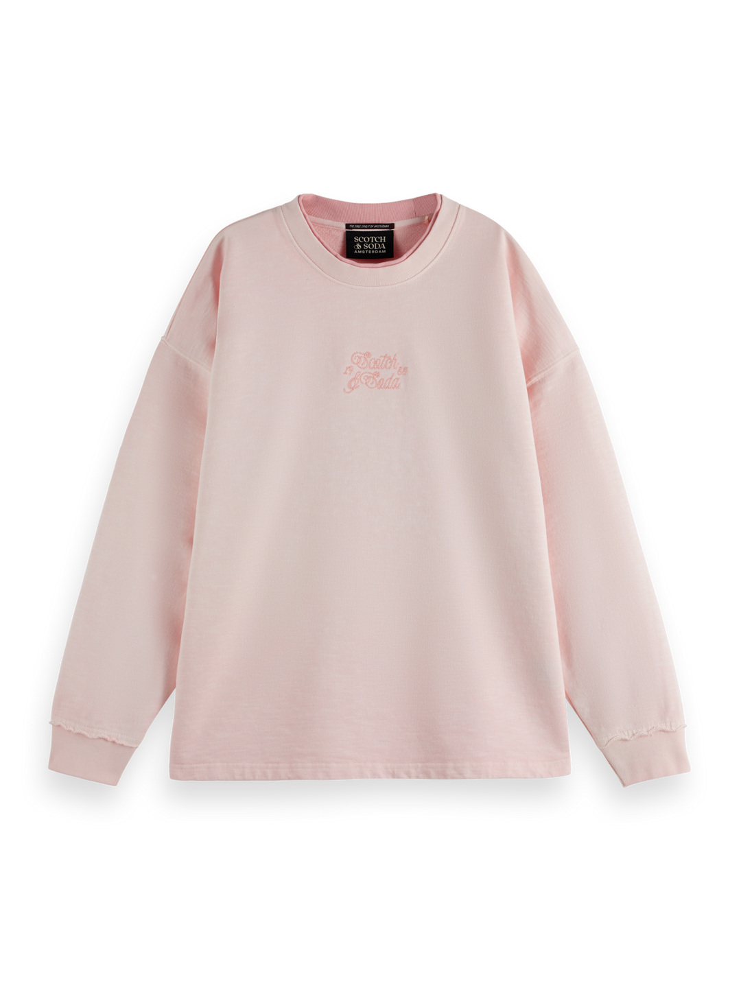 Garment dye logo oversized sweatshirt