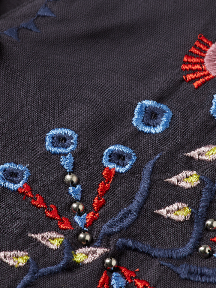 Embroidered maxi dress