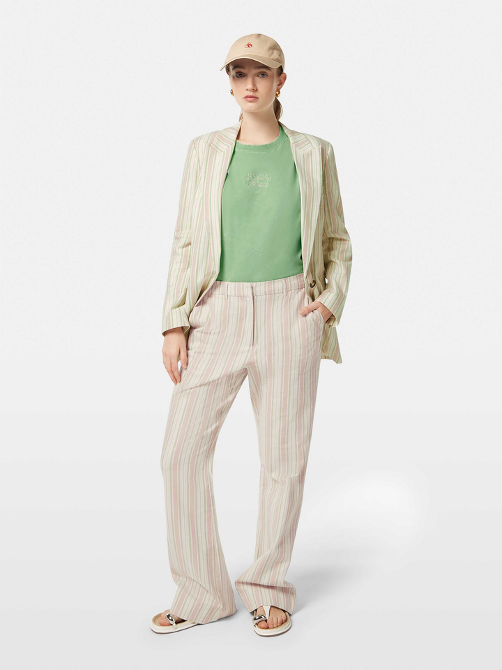 Violet lurex Cotton blend pant