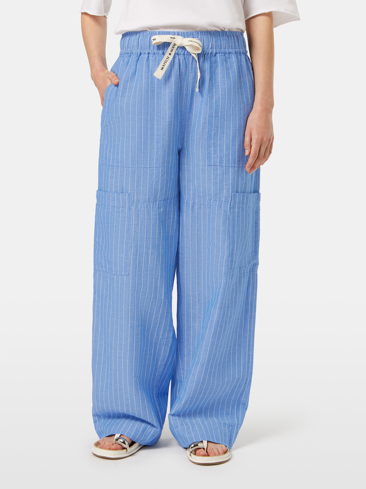 Noa high-rise wide-leg pull on cargo pant