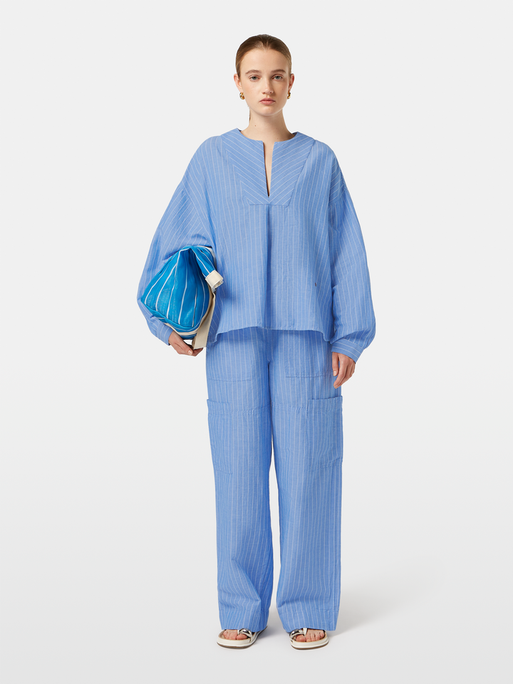 Noa high-rise wide-leg pull on cargo pant