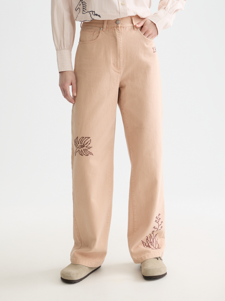 The Ripple - high rise straight leg pants