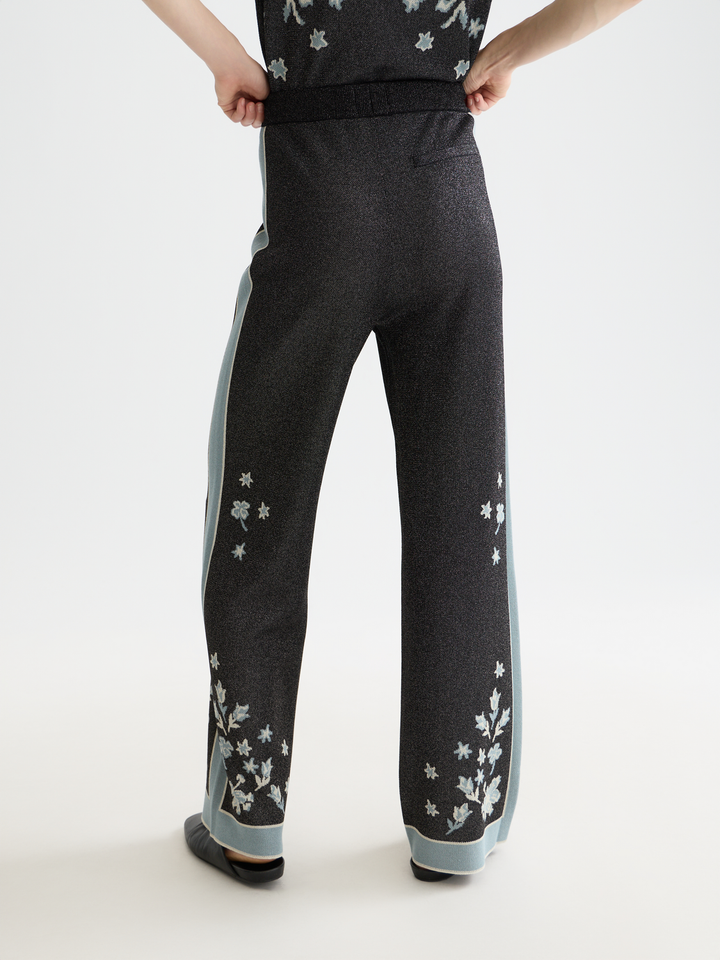 40 Years Jacquard Knitted Trousers