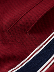 Tape-trimmed straight fit track pant
