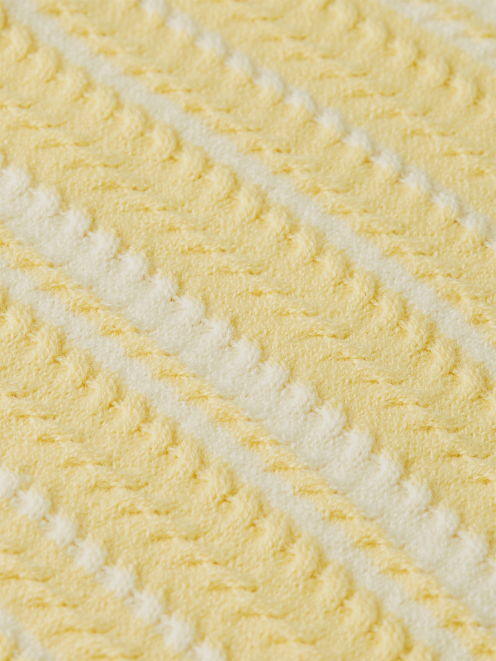 Textured stripe knitted tee