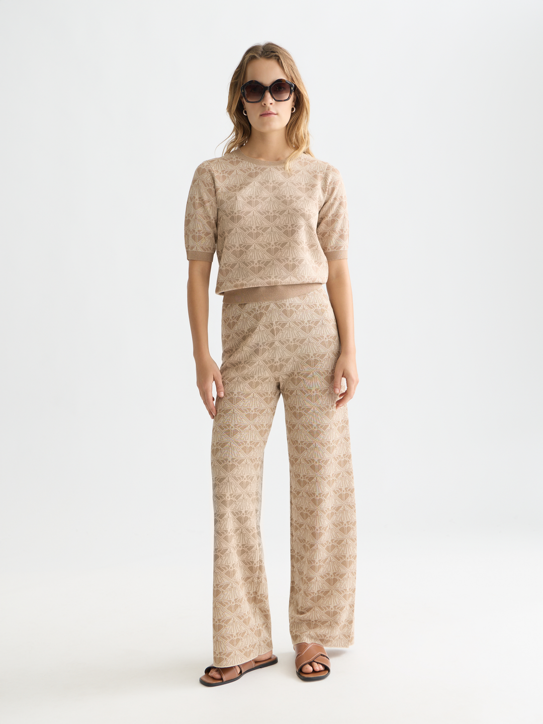 Monogram jacquard pullover